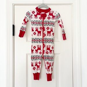Hanna Andersson baby zip sleeper organic cotton 70cm size 6-12m Dear Deer